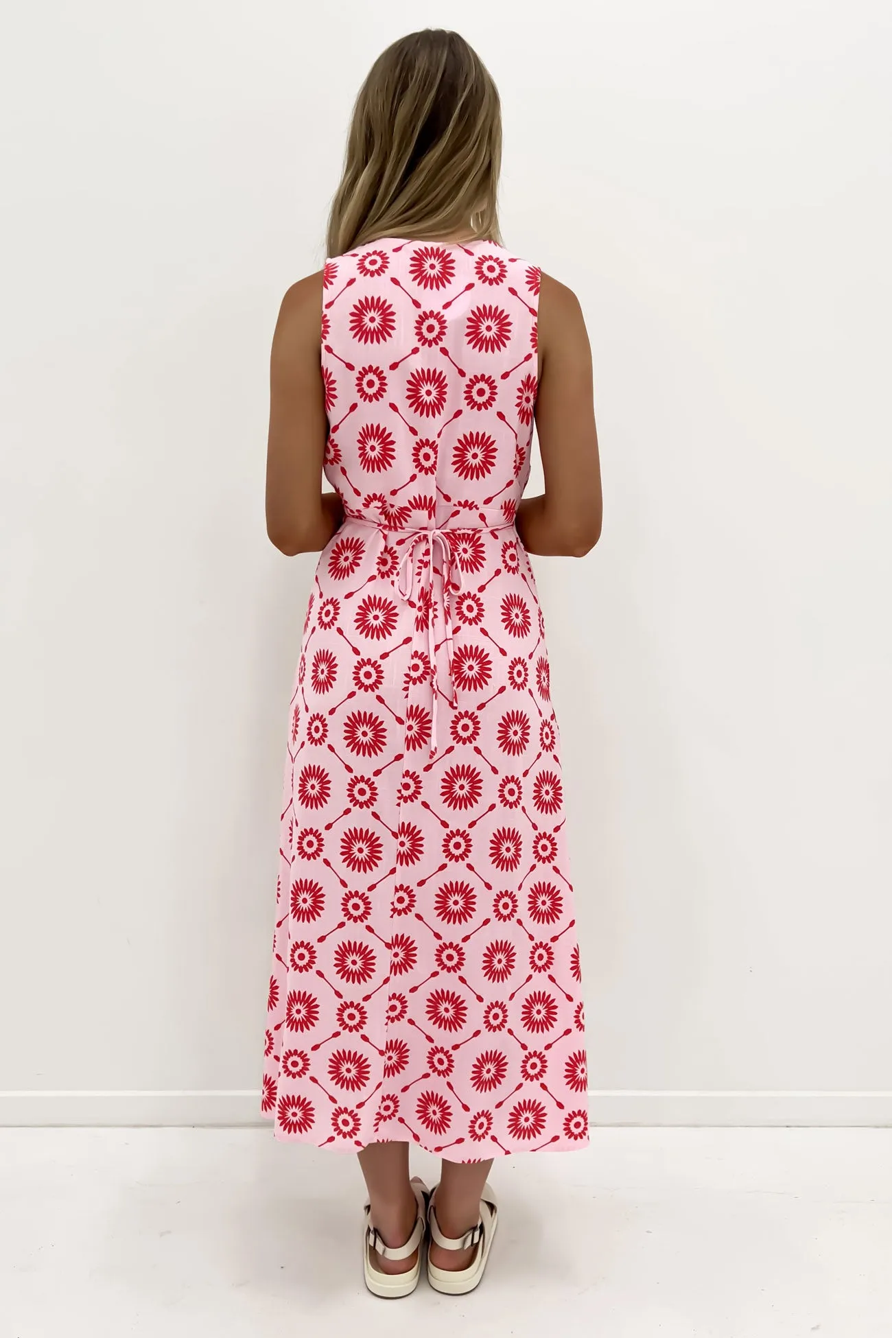 Haven Midi Dress Strawberry Delight