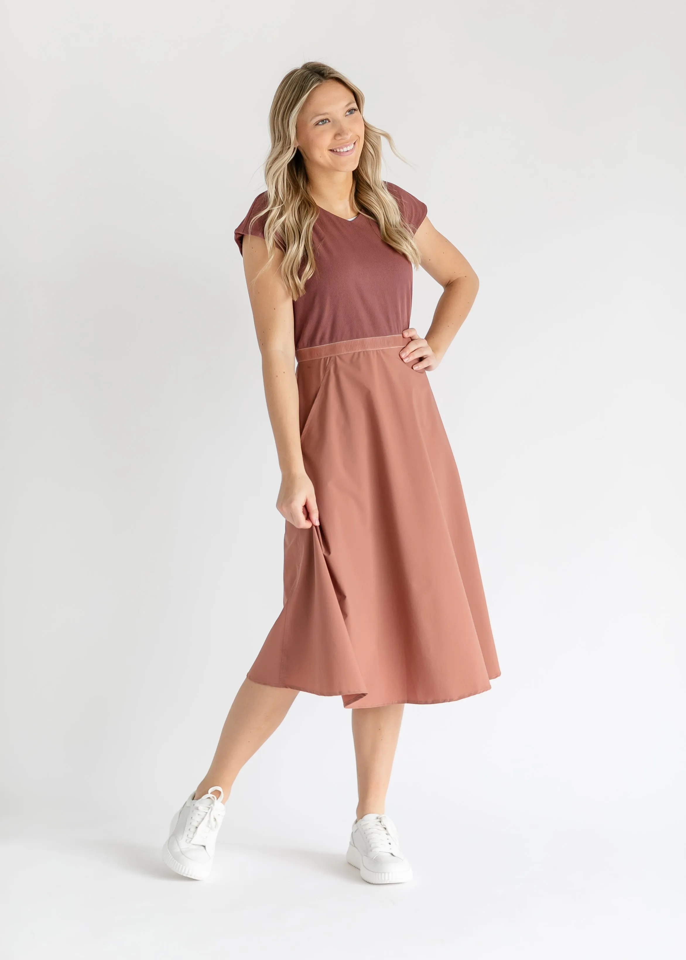 Kate Cap Sleeve Midi Dress - FINAL SALE